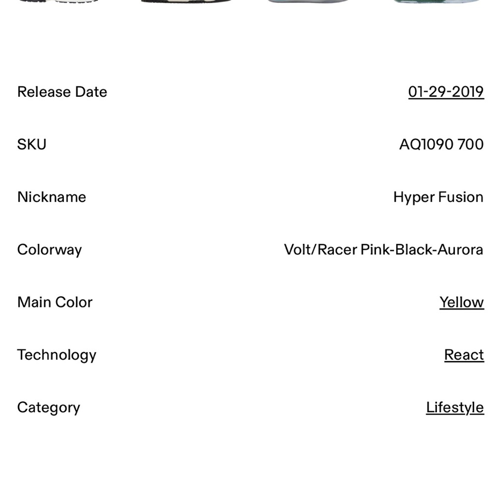 NWOT 2019 NIKE React Element 87 'Hyper Fusion' Mens Size 6/Women’s size 8 - Picture 5 of 11
